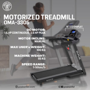 Iron Fist Pro Motorized Treadmill OMA-3305