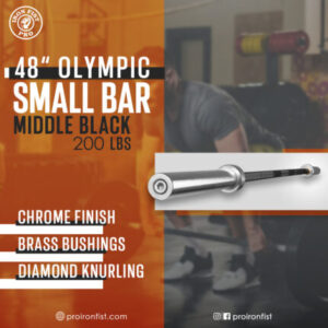 Iron Fist Pro Olympic Small Bar Middle Black